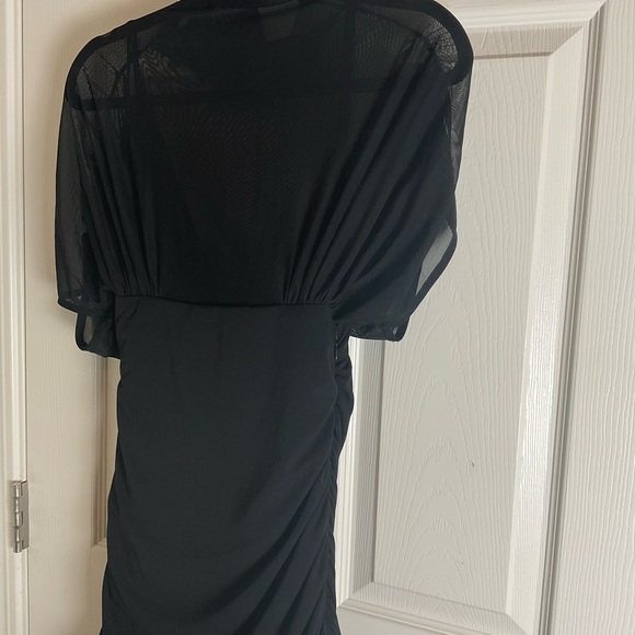 ZARA COMBINED DRAPED MIDI DRESS - Black Woman’s Size medium - Picture 10 of 15